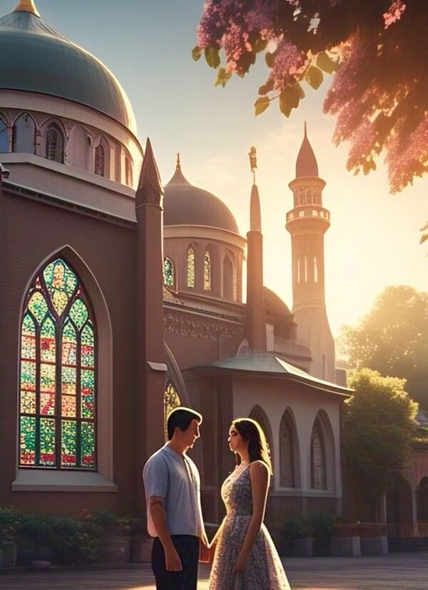 Ilustrasi agama cinta. Sumber: Meta AI