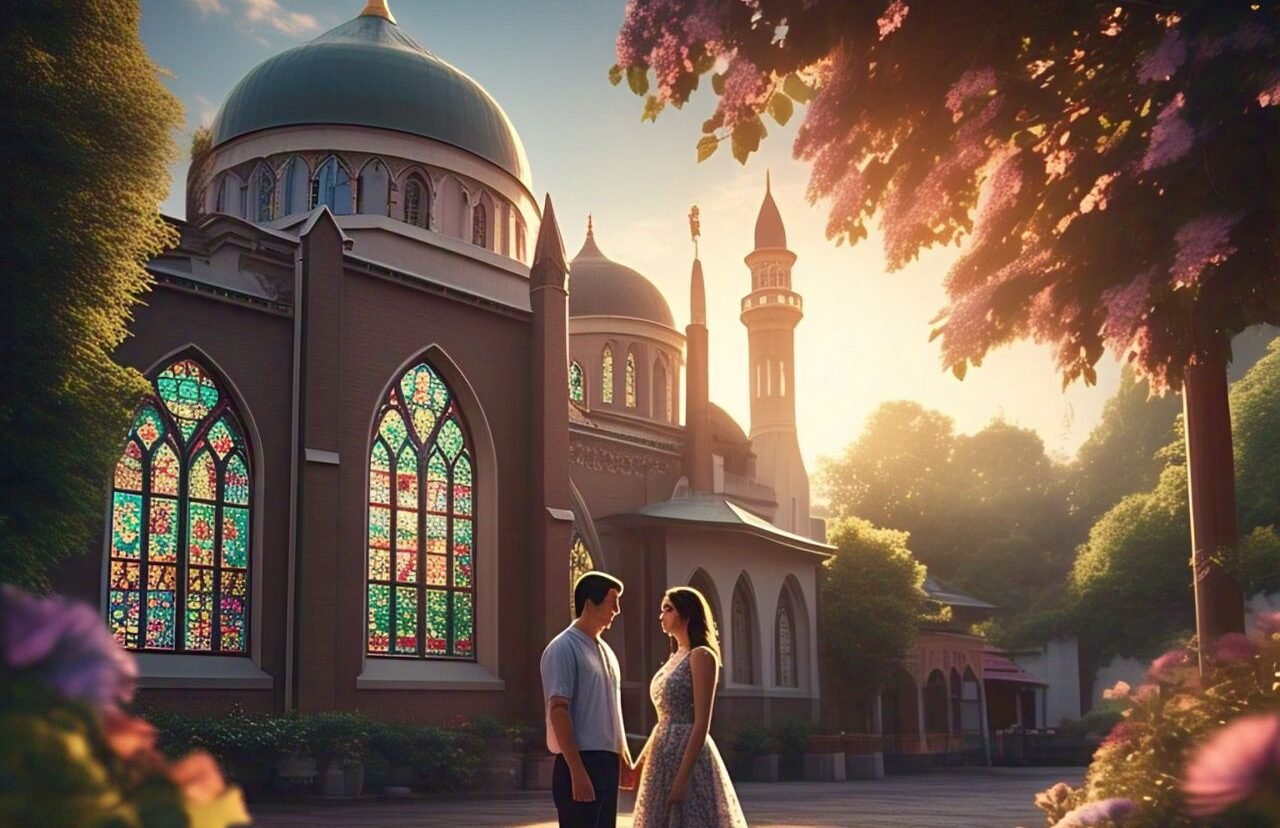 Ilustrasi agama cinta. Sumber: Meta AI