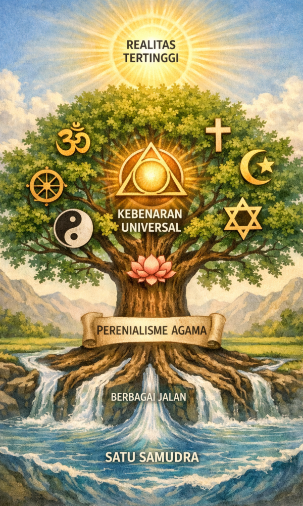 Ilustrasi parenialisme agama agama sumber: ChatGPT com